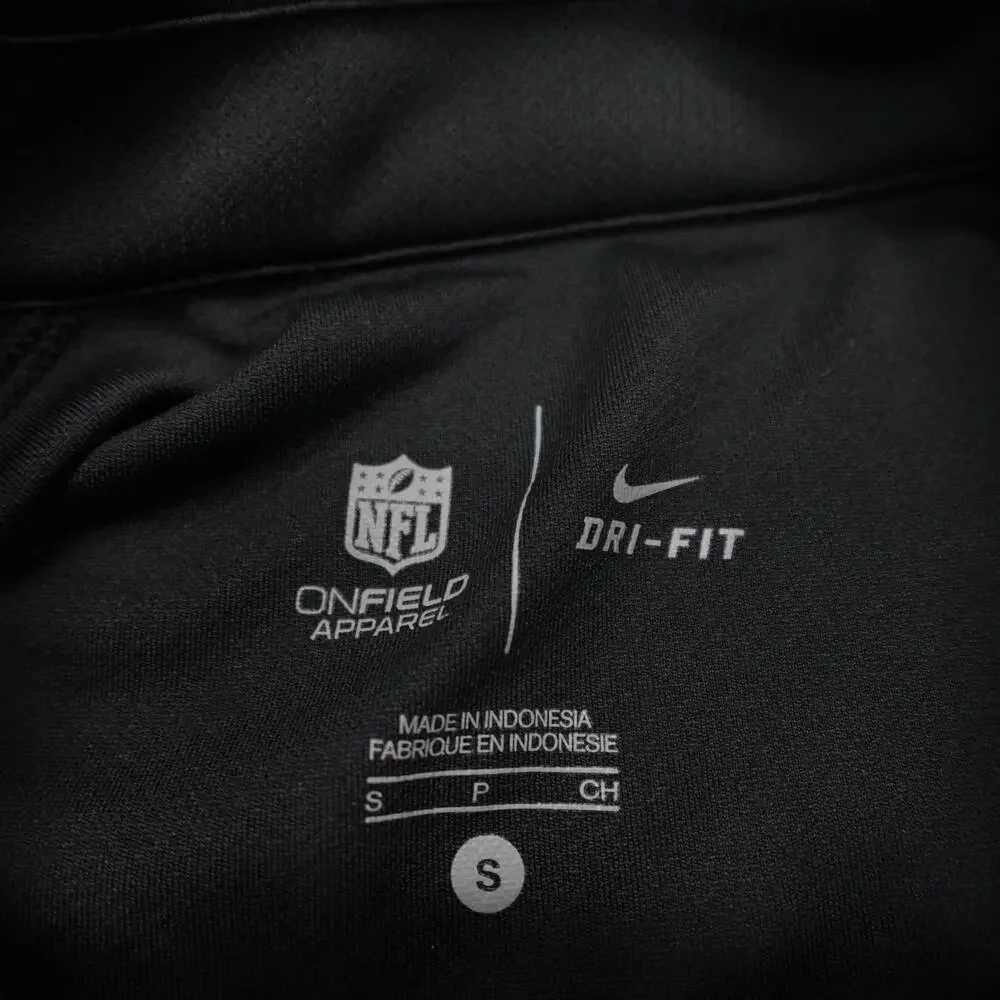 Denver Broncos Shirt Mens Small Black NFL Football Nike Dri-FIT 1/4 Zip